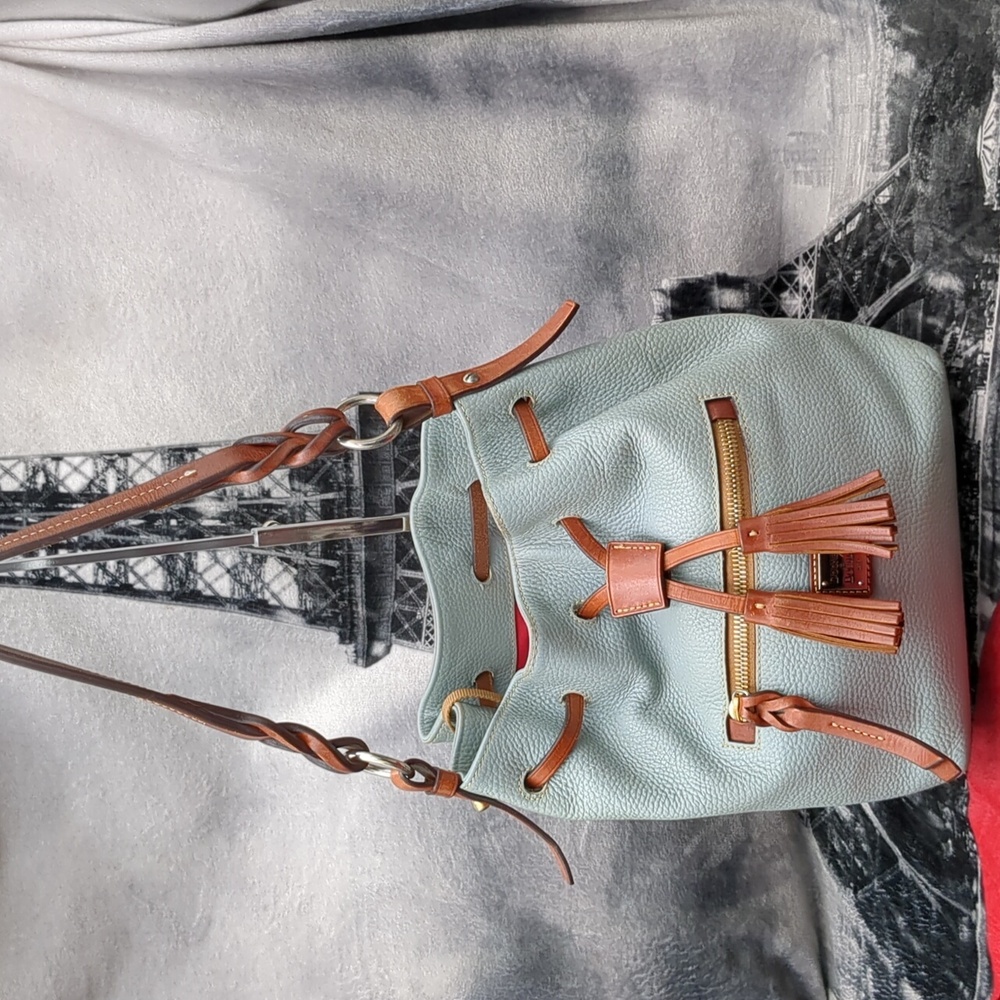 Dooney and Bourke Wexford Leather Small Logan Drawstring